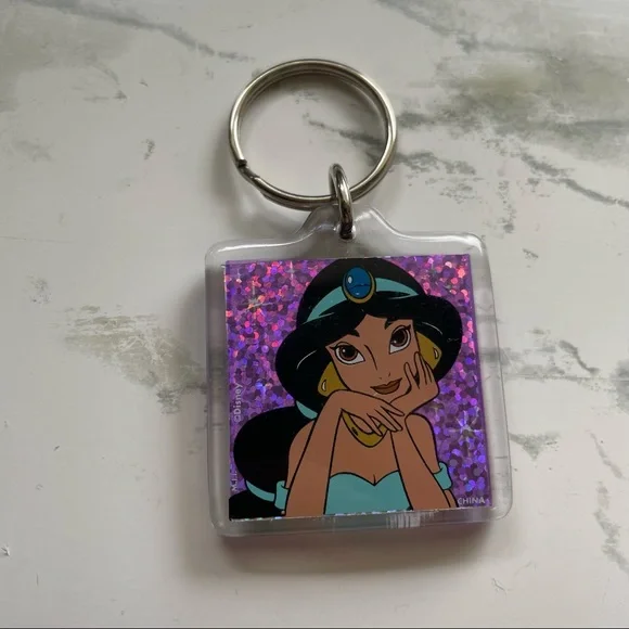 Disneyland Jasmine Clear Collectible Key Ring Holder - Picture 2 of 2